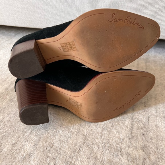 Sam Edelman Blake Black Suede Boots - Picture 6 of 7